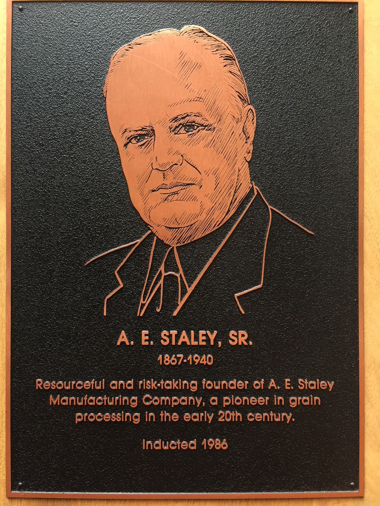 Wall of Fame: A.E. Staley Sr.